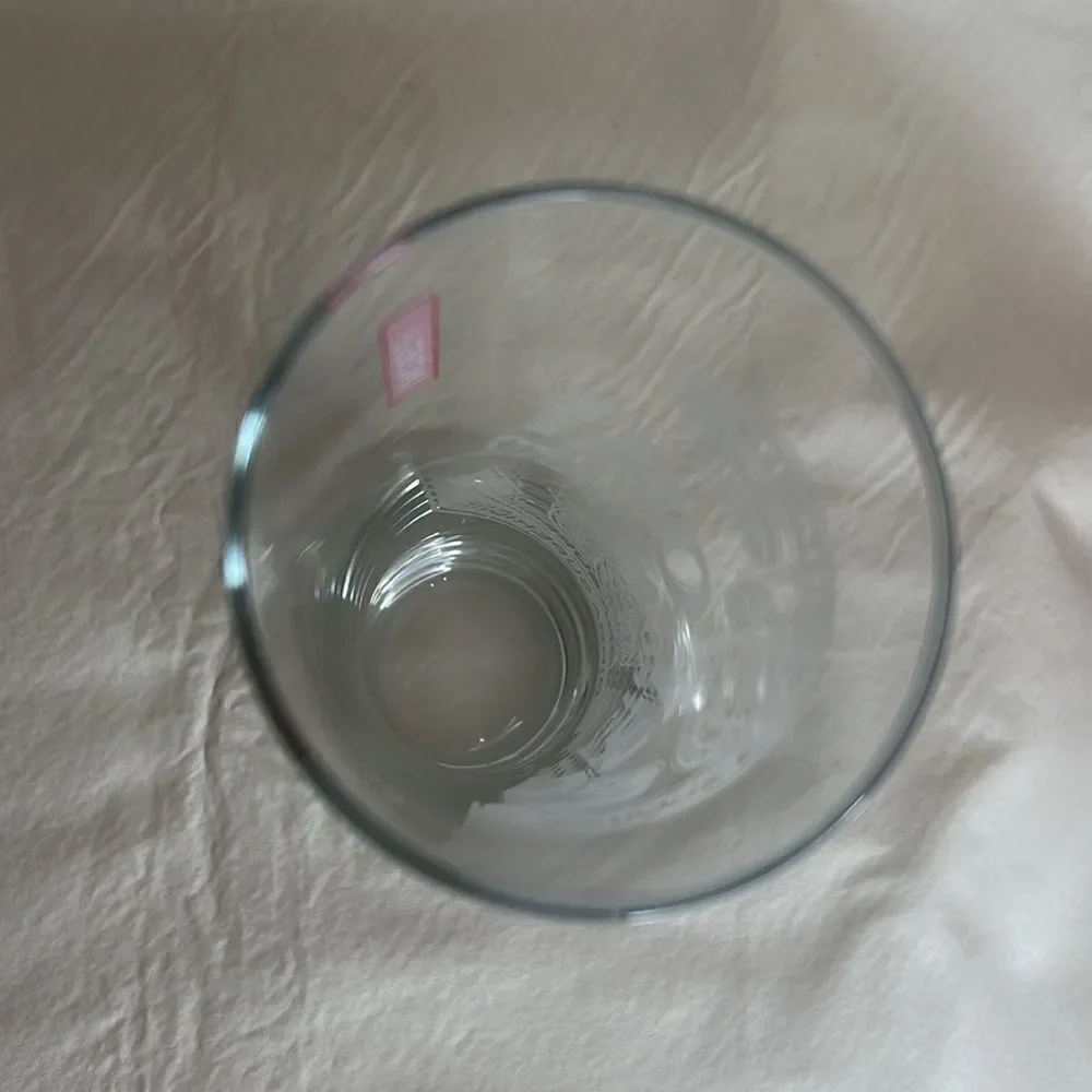 Peroni Beer Drinking Glass Clear Etched 8 1/4 Inches Tall 3 Inches Diame…